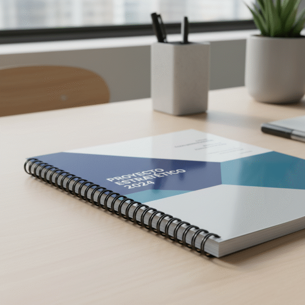 Encuadernación Profesional con Espiral de acero: El Acabado Ideal para tus Documentos