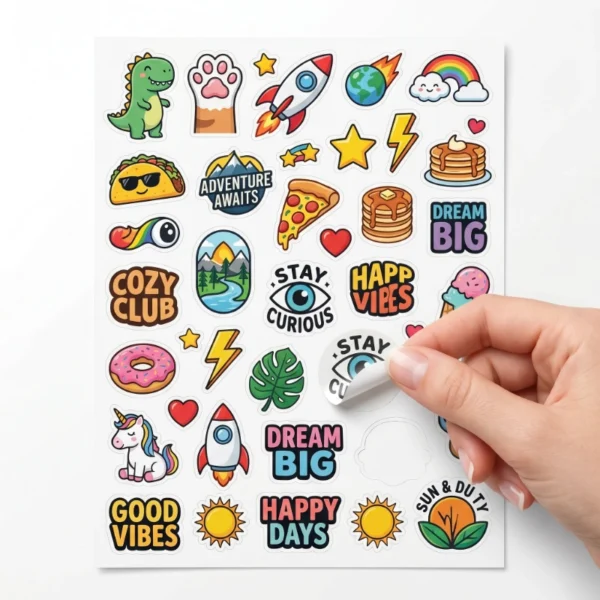 Hoja de Stickers Personalizada (Multi-diseño)